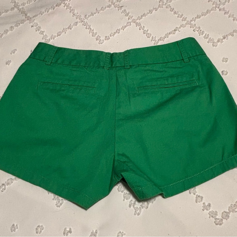 J. Crew Green Bermuda Shorts Casual Style Size 2